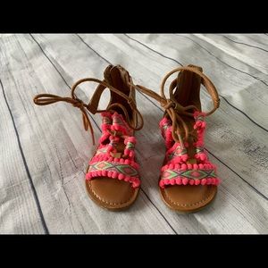 Removing 12/30: Gap Pom Pom Gladiator Sandals